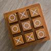 Wooden Tic-Tac-Toe XO Game, Children's Educational Two-Player Board Game for Focus and Logical Thinking Training, Parent-Child Interactive Toy