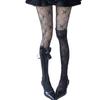 New Dark Soft Sister Lace Bow Flower Flower Vine Flower Base Net Socks Pantyhose