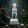 with Pipe Suction Cup Dancing Skeleton Aquarium Bubbler  Aquatic Landscaping