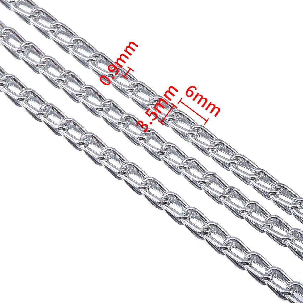2M 1M 0.5M Aluminium Chain Curb Twisted Chain Links for DIY Handmade Necklaces Bracelets Jewelry Making Accessories Multi Color
