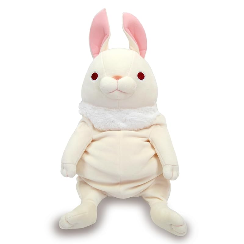

Shinada Global Mochi Series Mochi Rabbit with Standing Ears, White (Large), 22 x 22 x 30 cm, Plush Toy, Rabbit, Animal, MOUS-0350TWH