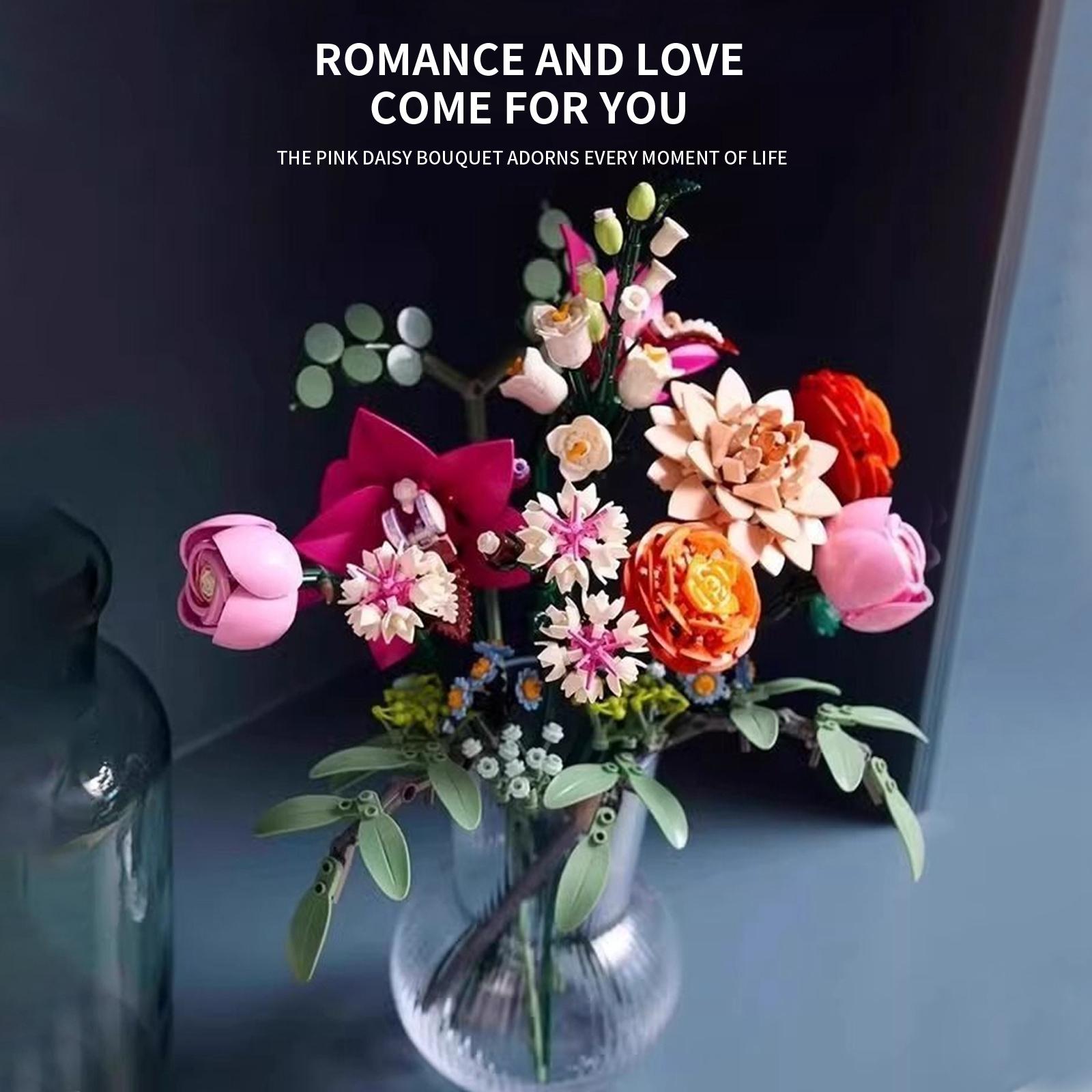 

Букет роз Конструктор, Подарок для девочки, Вечный цветок, Развивающая игрушка для сборки One Size