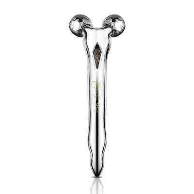 Emily Stone Mini Microcurrent Facial Roller for Smaller Faces (Shiny Silver)