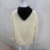 A autumn and winter contrasting loose casual personalized pattern patchwork embroidered fashionable hoodie