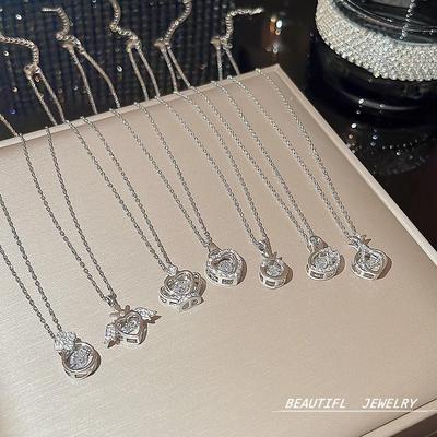 High-End Titanium Steel Pendant Necklace - Versatile, Non-Fading, Niche Fashion for Women