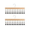 Practical Storage Rack For Caps Belts Household Clothes Hanger with 12 Clip for Bedroom Or Entryway