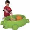 Plastic sandpit, lockable Tortoise