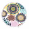 Telo Mare Rotondo Mandala con Frange Microfibra Assorbente Tappetino Copriletto Arazzo Coperta Asciugamano da Piscina da Bagno