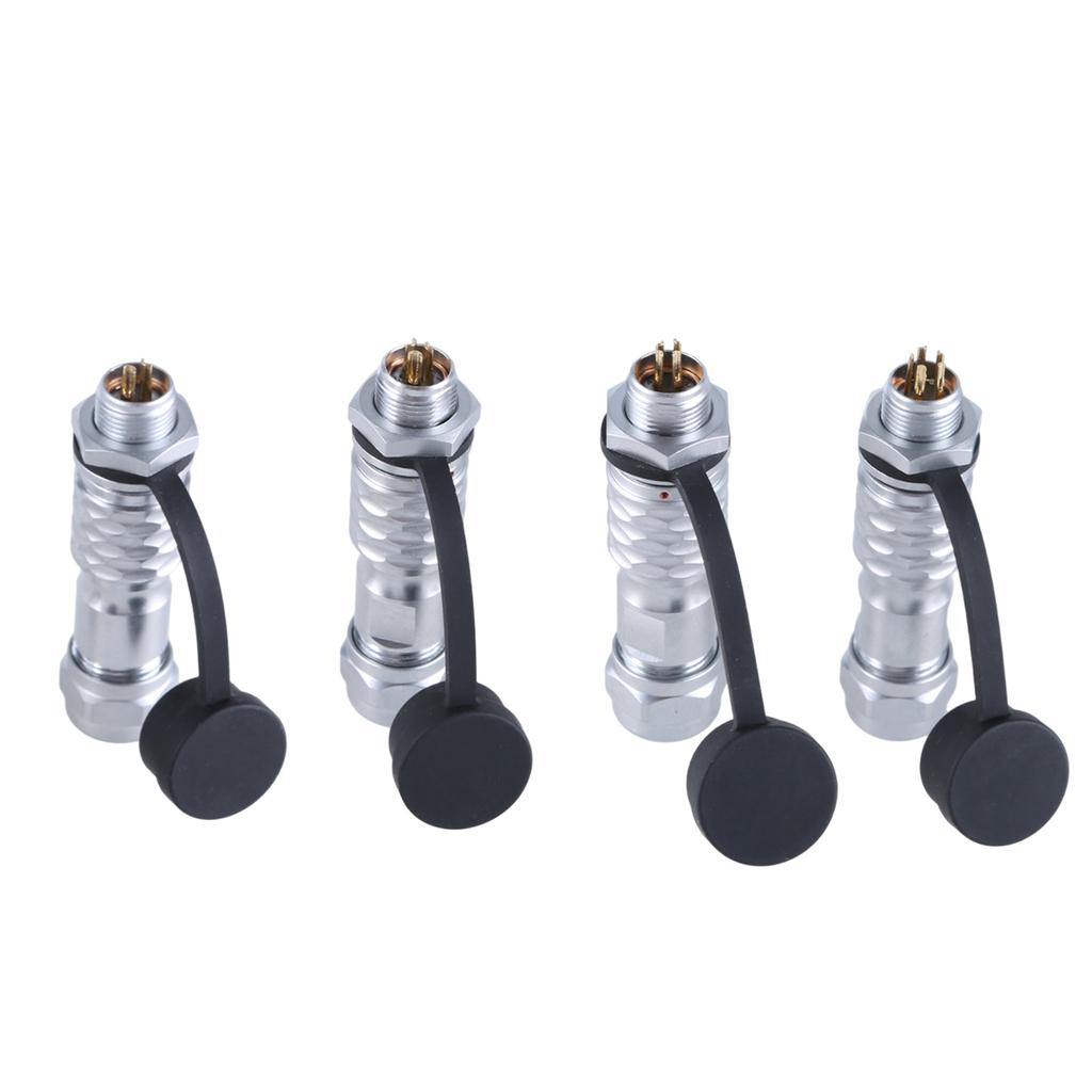 SF10 Industrial Connector Waterproof Plug and Socket Set Metal Connectors Set Male Female Push Connectors Pair 2-5pin