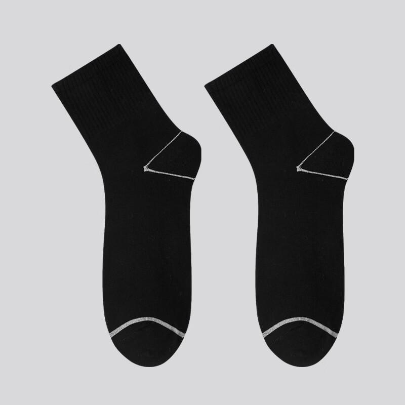 LangSha Men s Anti-Odor Cotton Sport Mid-Calf Socks (3 Pairs)