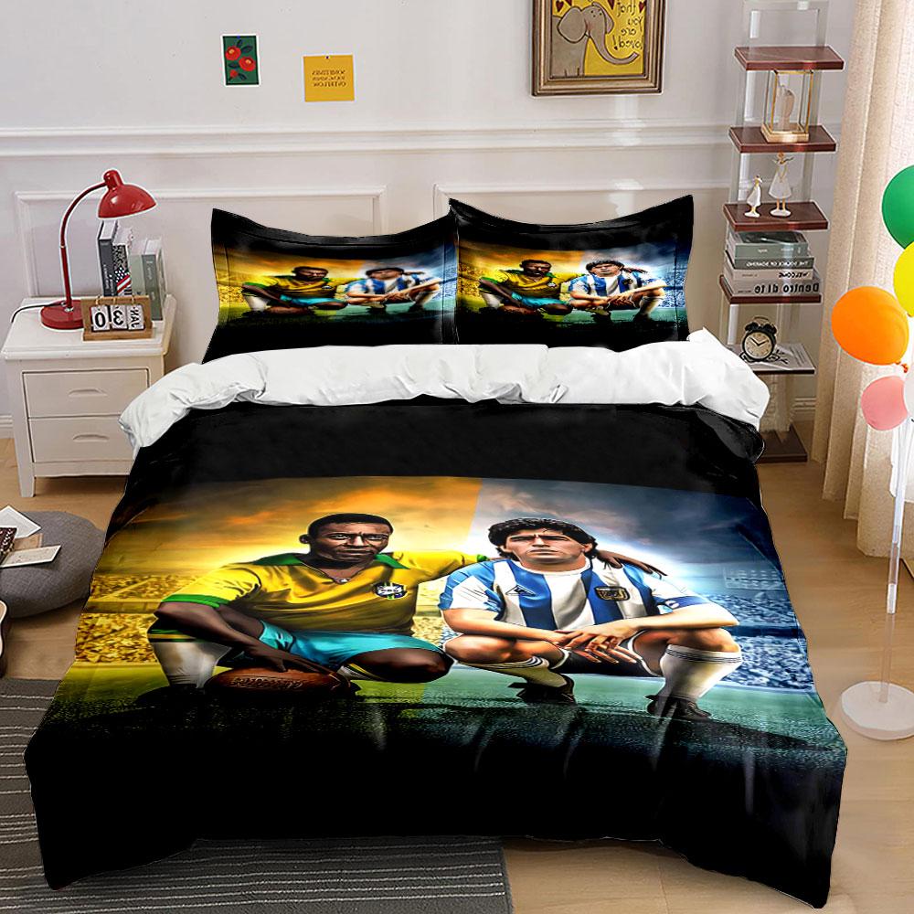 

Soccer players with jerseys. Bedding sets Duvet cover sets Duvet covers Pillowcases(1 * Duvet Cover 2 * Pillowcases, without duvet insert) 135x200cm