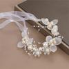 Elegant Girls Headband Imitated Pearl Hair Headdress Baby GirlsFlower Wreath Bride Garland Head Hoop Wedding Headbands Hair