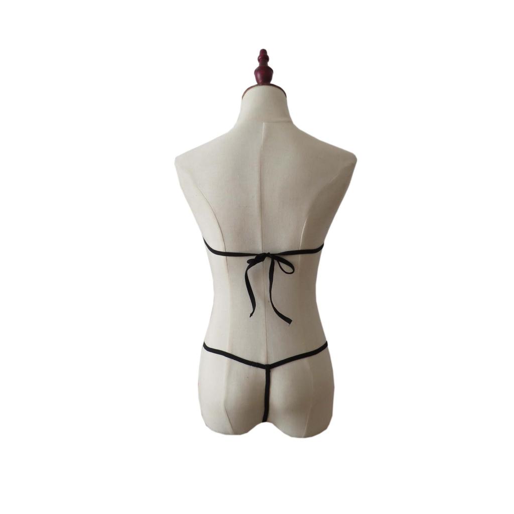 Women's Sexy Sheer Three-Piece Bikini Set - Lingerie & Swimwear