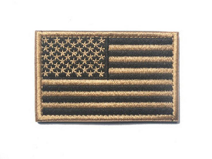 US Flag Embroidered Velcro Patch for Backpack or Shoulder