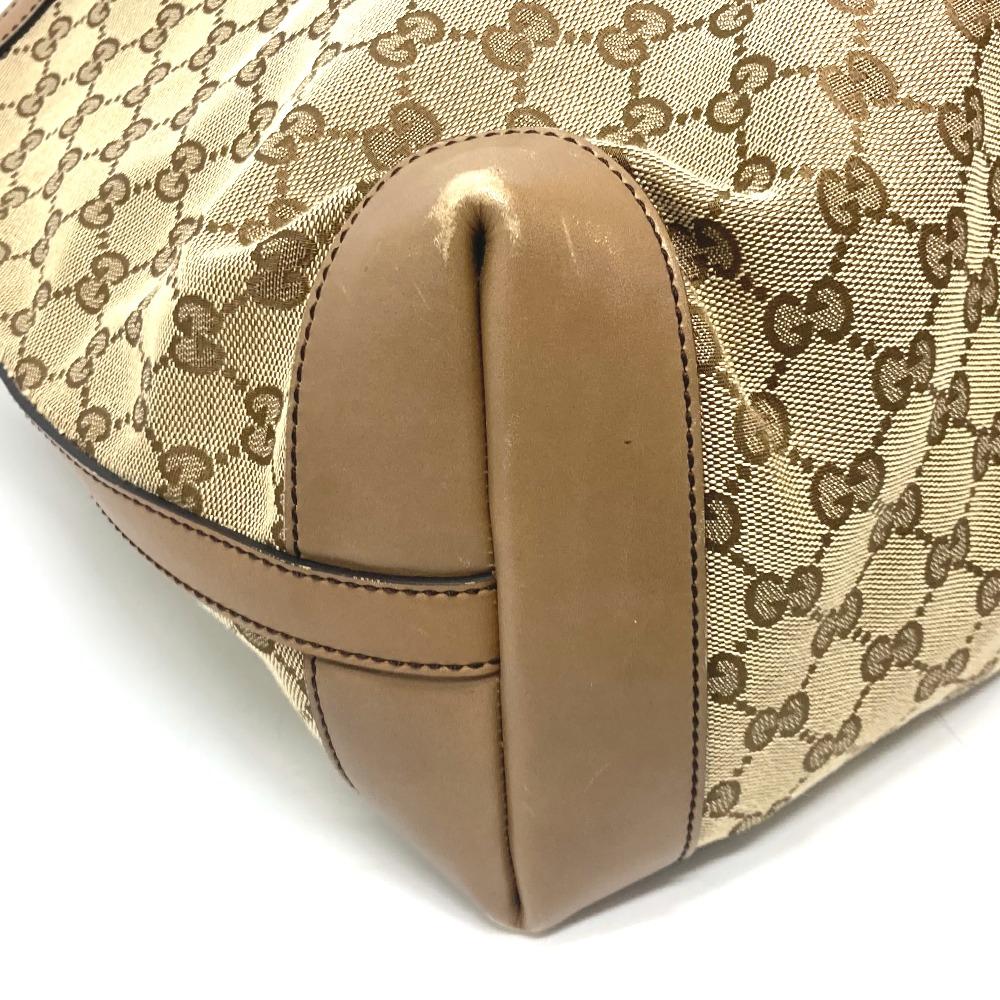 Gucci 247209 GGCanvas Tote Bag with Pouch GGCanvas Beige X Brand/GoldHardware