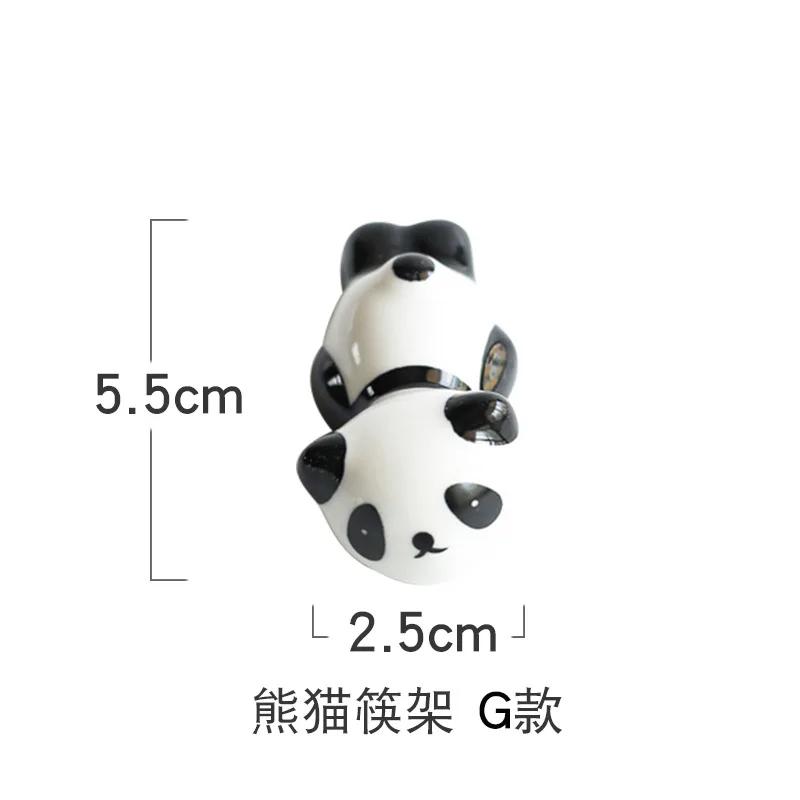 Mode Keramik Essstäbchen Cartoon Halter Ständer Panda Essstäbchenhalter Matte Essstäbchen Pflege Mode Küchengeschirr Werkzeuge
