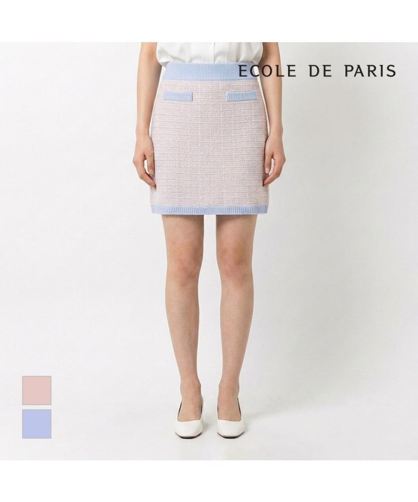 ECOLEDEPARIS Tweed Miniskirt_Zb25Ksb078Z