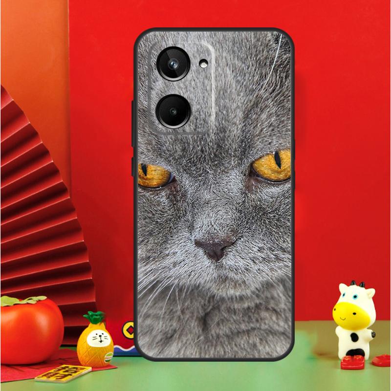 British Shorthair Cat For Realme 15 Pro GT7 GT6 10 11 12 13 14 Pro Plus C67 C63 C61 C55 C51 C53 C35 C75 C65 Case