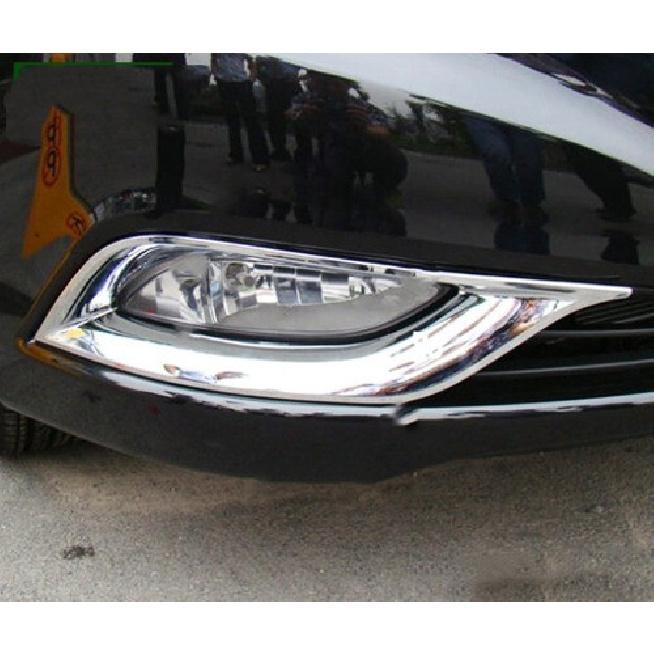 For Hyundai Sonata 2011-2014 Chrome Style Front Fog Light Lamp Frame Trim Pair