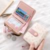 Cartoon Scrawl Cat Short Wallet Women Fashion Coin Purse PU Leather Large Capacity Wallet ID Card Holder Travel Cash Coin Bag