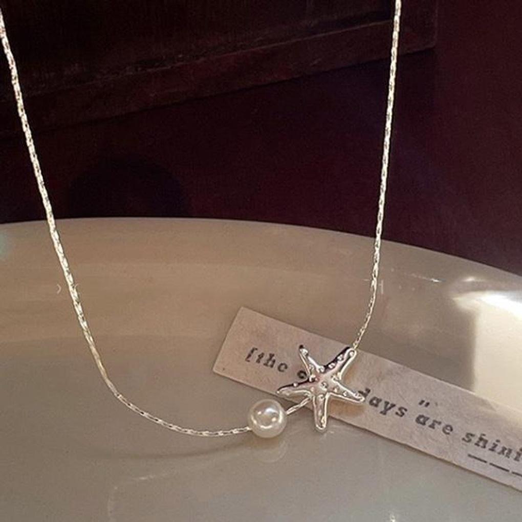 Women's Accessories Sari Starfish Pearl Necklace