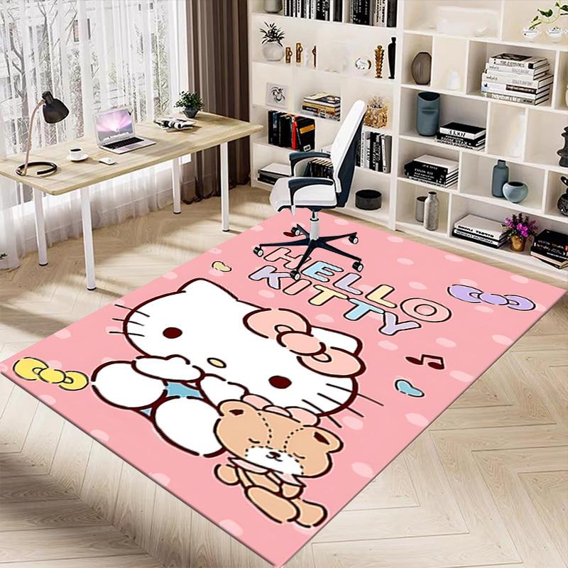 1pc Hello Kitty Carpet Office Rug Outdoor Mat Home Decor Area Carpet Festival Gift