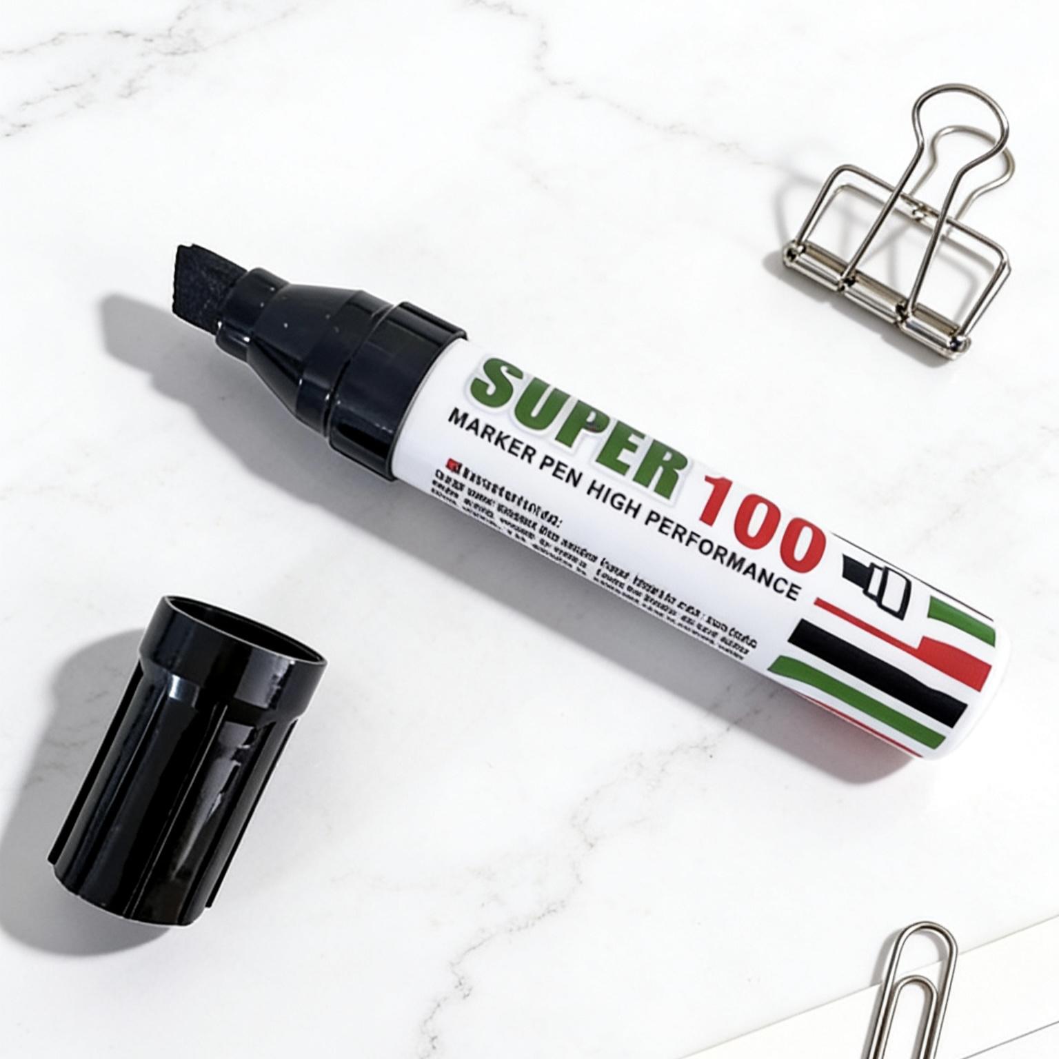 

1Pc Jumbo Permanent Marker Extra Wide Chisel Point Bold Marker Pen for Signs Poster Graffiti Outdoor Occasions