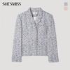 She Smiss Glitter Tweed Collar Jacket Swwjkp11070