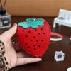 First Layer Cowhide Handmade Strawberry Change Bag Car Key Storage Handbag Cute Creative Trendy Handbag