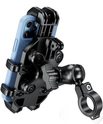 Kaedear Motorcycle Smartphone Mobile Phone Vibration Absorbing Integrated Air Devil Horn Mount Holder, Holder, Mount, Mount, Light/Air KDR-M26D