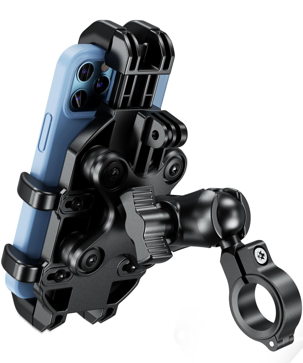 

Kaedear Мотоциклетный Смартфон Мобильный Телефон Вибропоглощающий Интегрированный Держатель с Креплением Air Devil Horn, Держатель, Крепление, Крепление, Свет/Воздух KDR-M26D