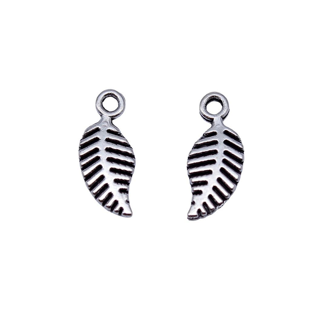 Filigree Leaf Charms Antique Alloy Pendants For Nature Inspired Jewelry