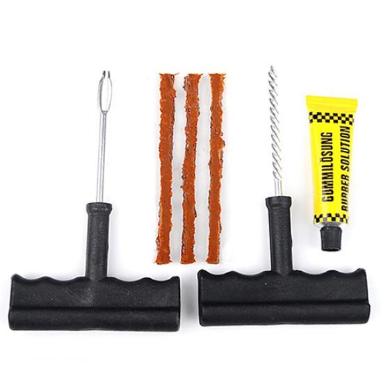 6 Pcs/Set Auto Car Bike Tubeless Tire Tyre Puncture Plug Safety Repair Tool Kit