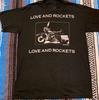 1989 Love and Rockets Krátký rukáv Černý Dárek Pro fanouška Tričko Unisex Tričko