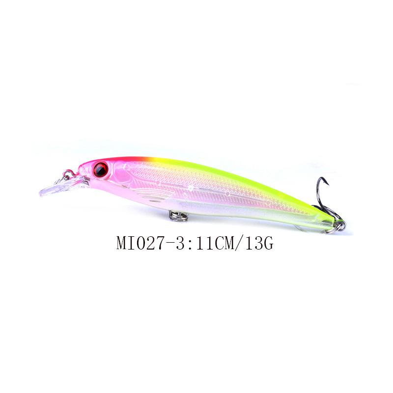 10Color Lure Bait Set for Long Casting Universal11cm13.4gBionic Hard Bait Freshwater Seawater Full Swimming Layer Fishing Gear F