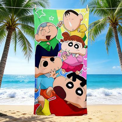 1Pc Crayon Shinchan Adventures Beach Towel Quick Dry Multiuse For Beach Pool Gym Yoga Home Travel Christmas Halloween Xmas Gift G1247