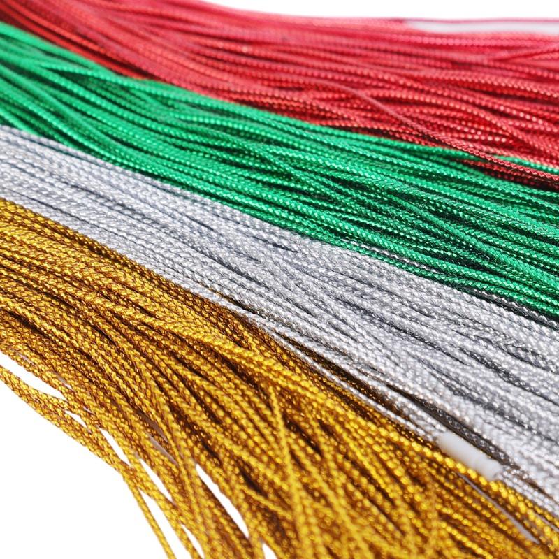 Christmas Tree Ball Ornaments Hanger String Xmas Tree Ball Ribbon Hook Ropes 20cm Tag Label Decoration String with Snaps Locking