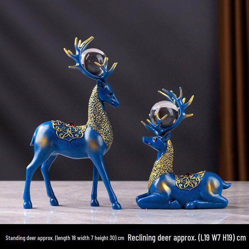 Creative Deer Ornament for Home Decor - Perfect for Living Room, Wine Cabinet, TV Stand, or Entryway Display
