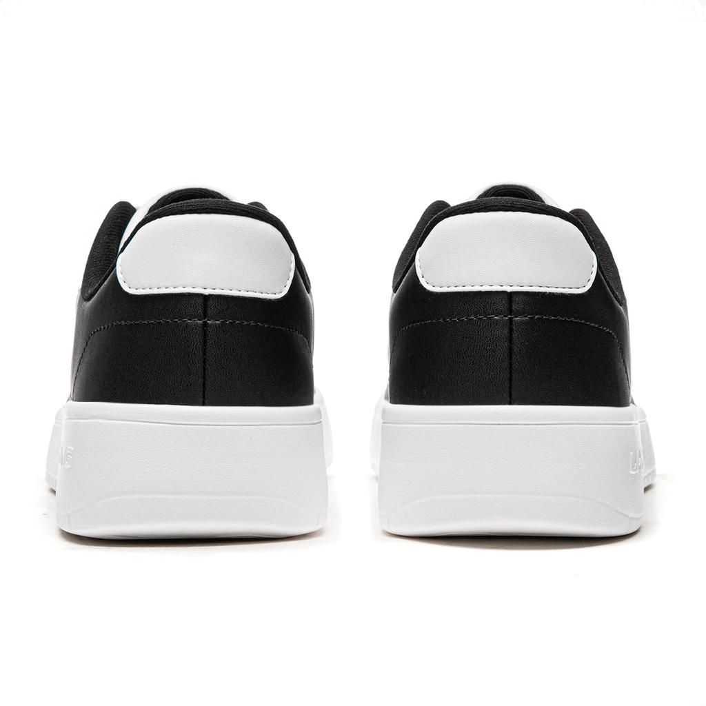 Li Ning January 1.0 Abrasion Resistant Lightweight Breathable Height Increasing Low top Skateboard Shoes Men's Black AGCV493-6