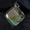 Natural Opal Pendant Multi Color 54 ct 925 Sterling Silver Cushion October Birthday Birthstone
