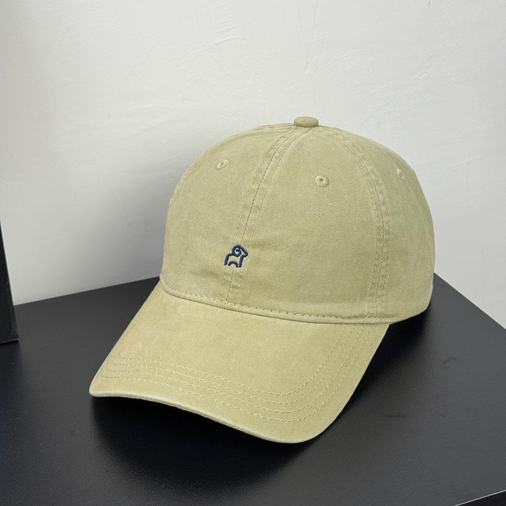 Fashion Hat Autumn retro washed cap showing face little Korean lamb hat female street style versatile couple baseball hat male