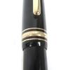 Great MONTBLANC fountain pen Meisterstck 146 Cap type Black gold 14K mens Used