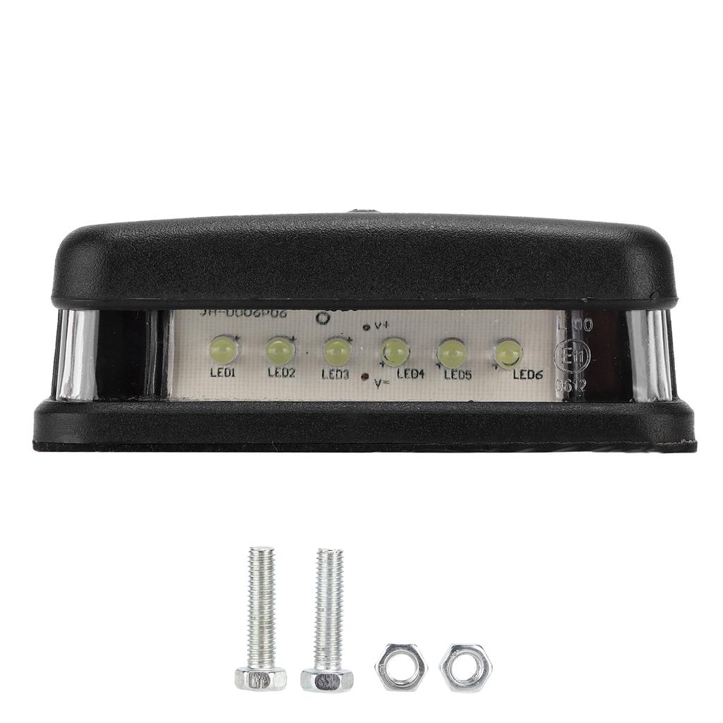 12V24V 6LED License Plate Tag Light High Brightness Waterproof Lamp for Cars Trucks RVs