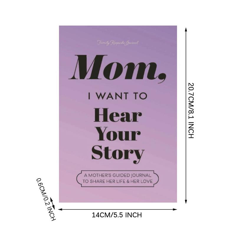 Dad / Mom/Grandmother/Grandpa, I Want To Hear Your Story Notebook Multipurpose Notepad Books Share His Life Memory Books