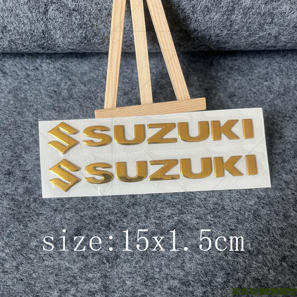 For Suzuki Motorcycle Sticker 3D Tank Decals Logo Emblem
