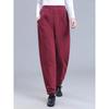 2025 Winter Plus Size Women's High-Waisted Street Style Warm Casual Pants