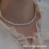 Zhuji Pearl Necklace s9Pure Silver, Natural Baroque Pearl, Extremely Delicate Clavicle Chain Necklace, Natural Pearl, Iridescent