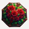 Stunning Rose Mandala Stained Glass Wall Art Decor Umbrella, Christmas Gift Y82
