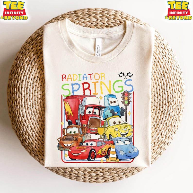 Radiator Springs Cars T-Shirt, Disney Pixar Cars Movie Tee, Disney Cars Matching Trip Tee, Disney Vacation Tee, Radiator Springs Racing Tee 110