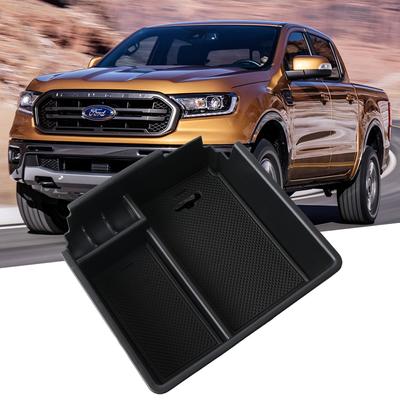 Car Central Armrest Storage Box Holder For Ford Ranger 2012-   Center Console Organizer Tidying